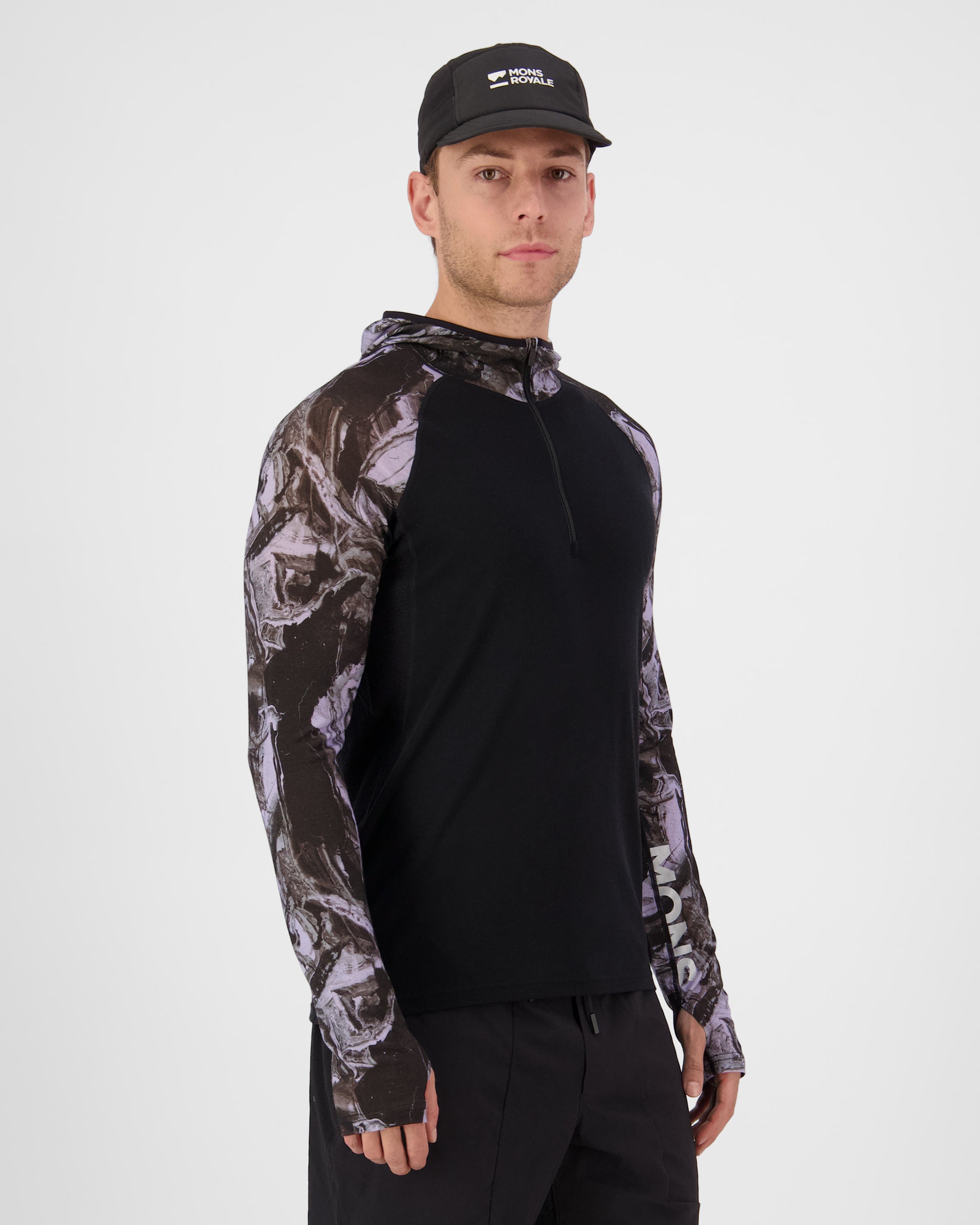 Men's Temple Long Sleeve Hooded T-Shirt