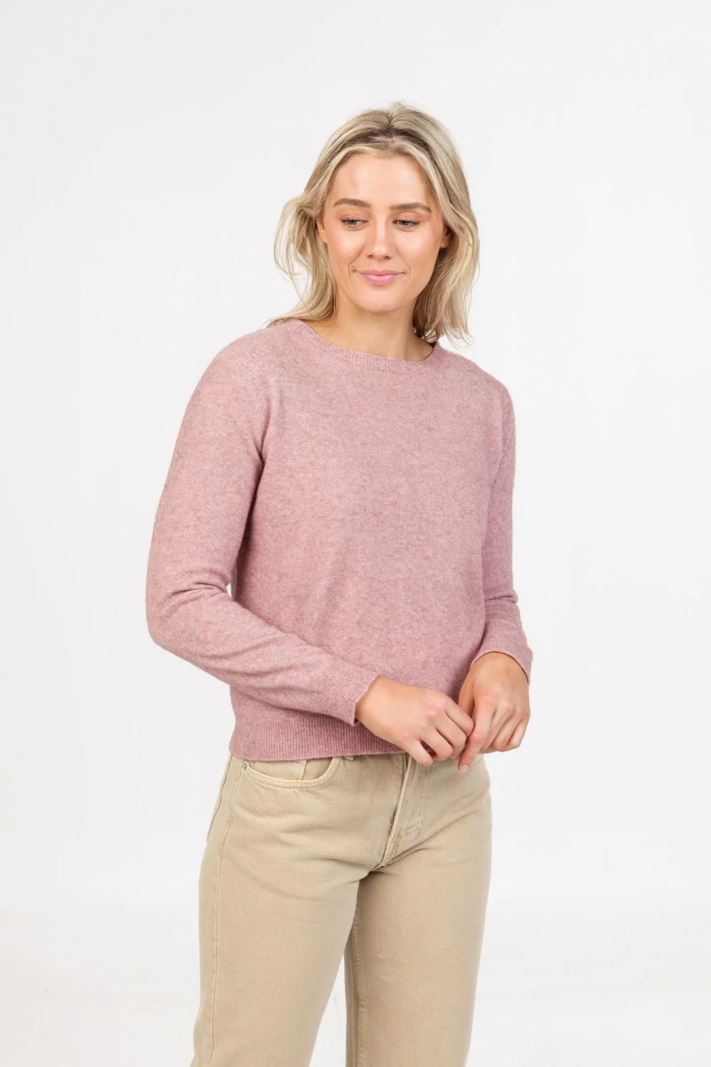 Women's Classic Crop Crew Sweaters