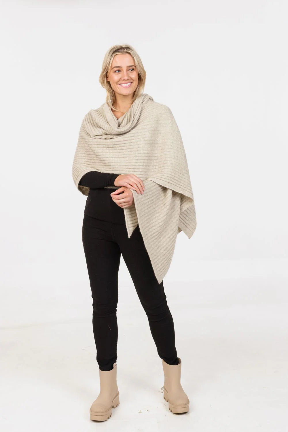 Possum Merino Ribbed Wrap