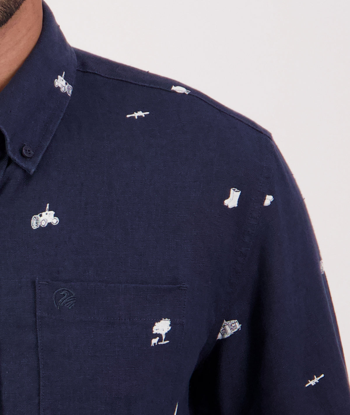 Men's Farm Vibes Linen Shirt