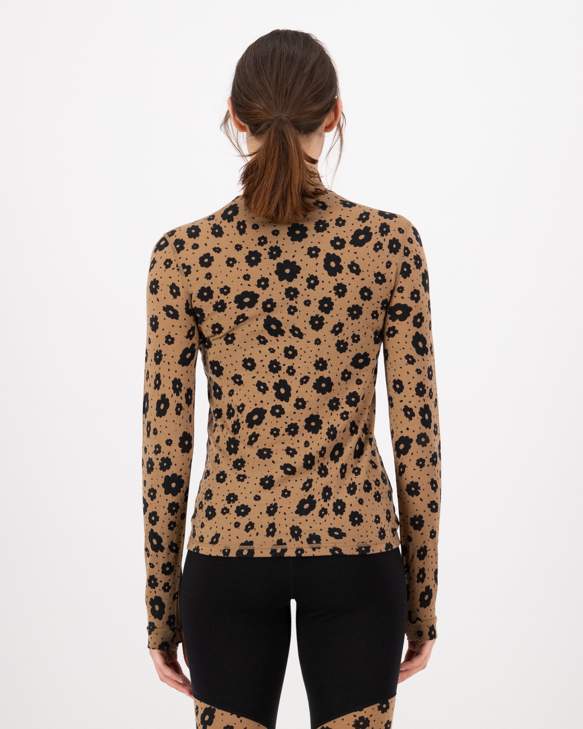 Women's Cascade Merino Mock Neck LS
