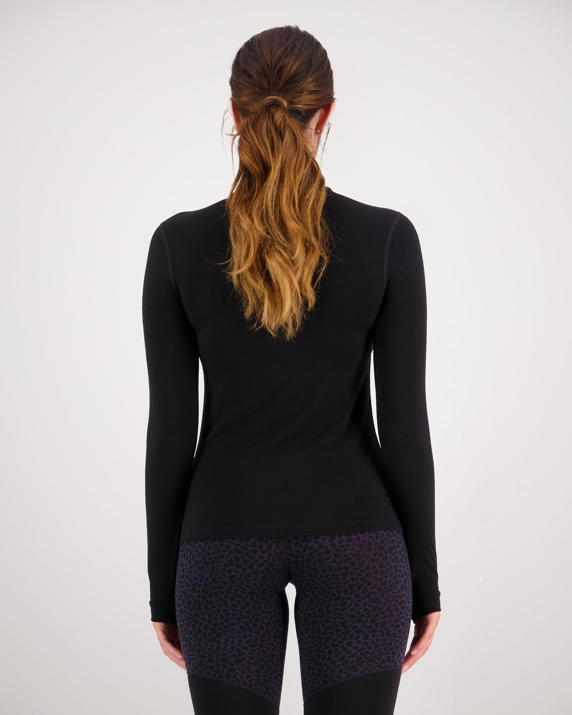 Women's Cascade Merino Mock Neck LS