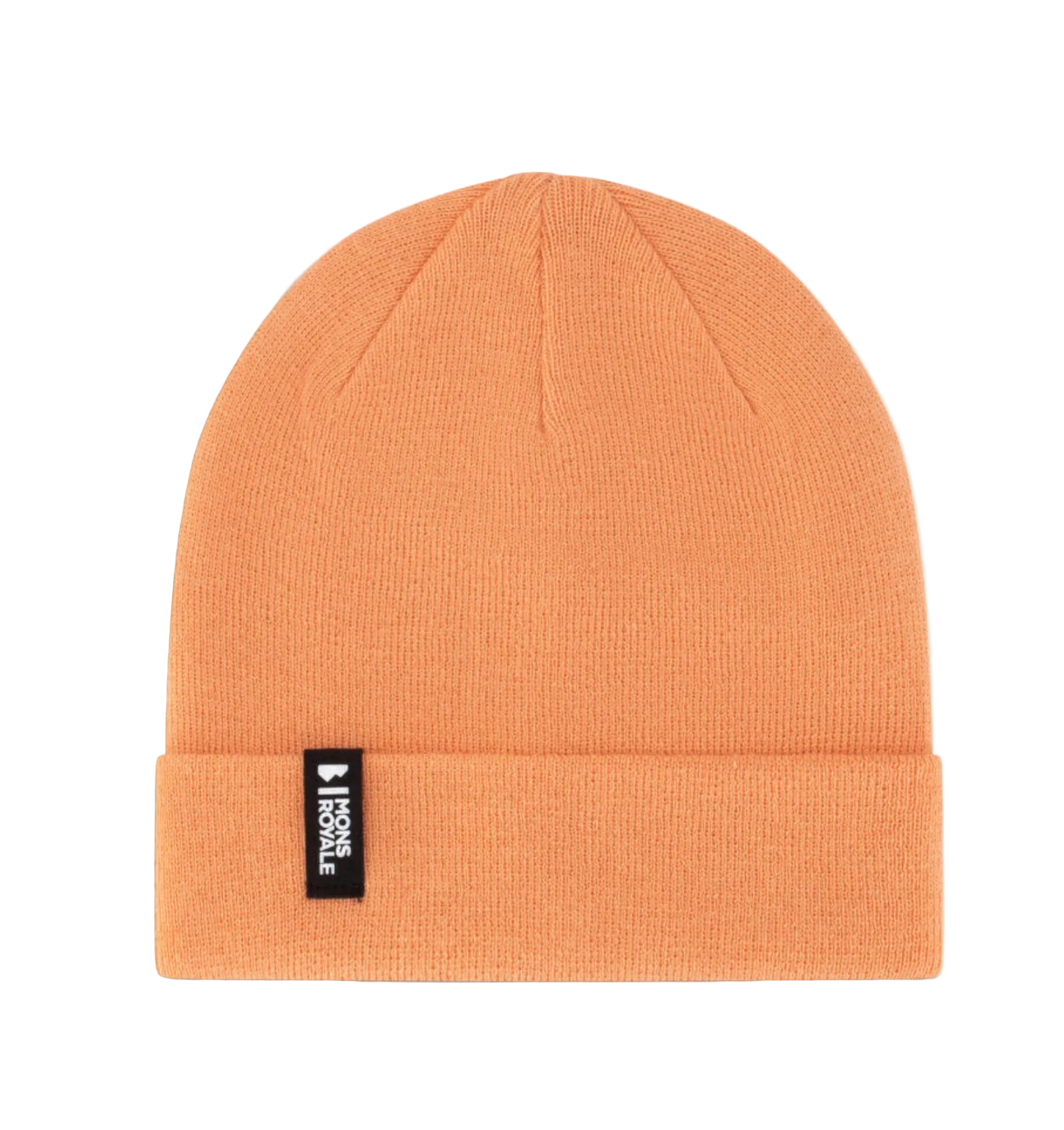 Punch beanie with a black label on a white background