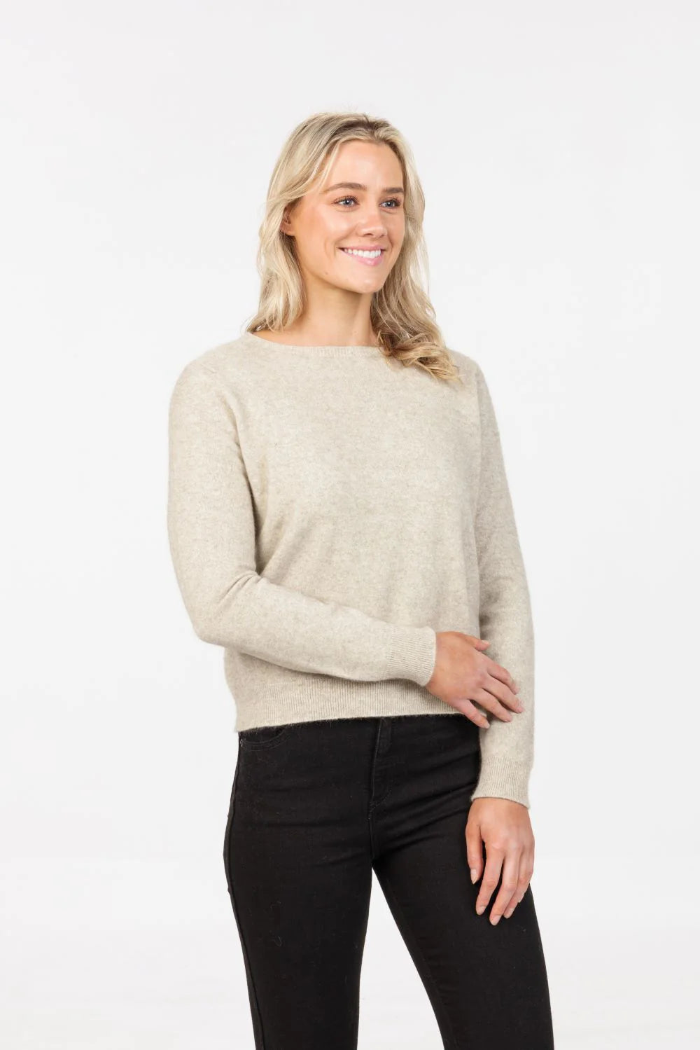 Women's Classic Crop Crew Sweaters