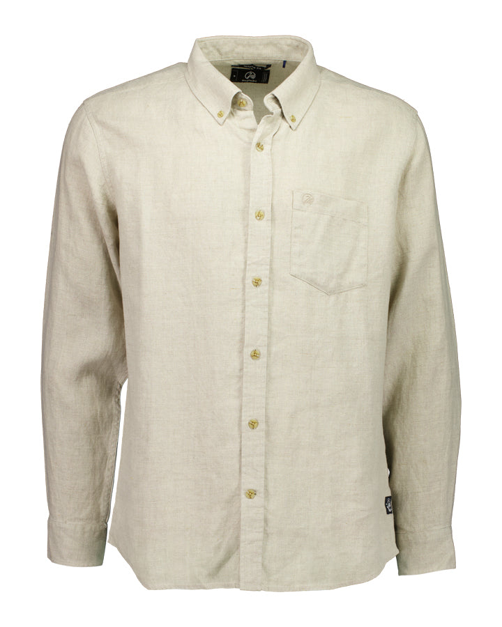 Men's Puhoi Linen Long Sleeve Shirt