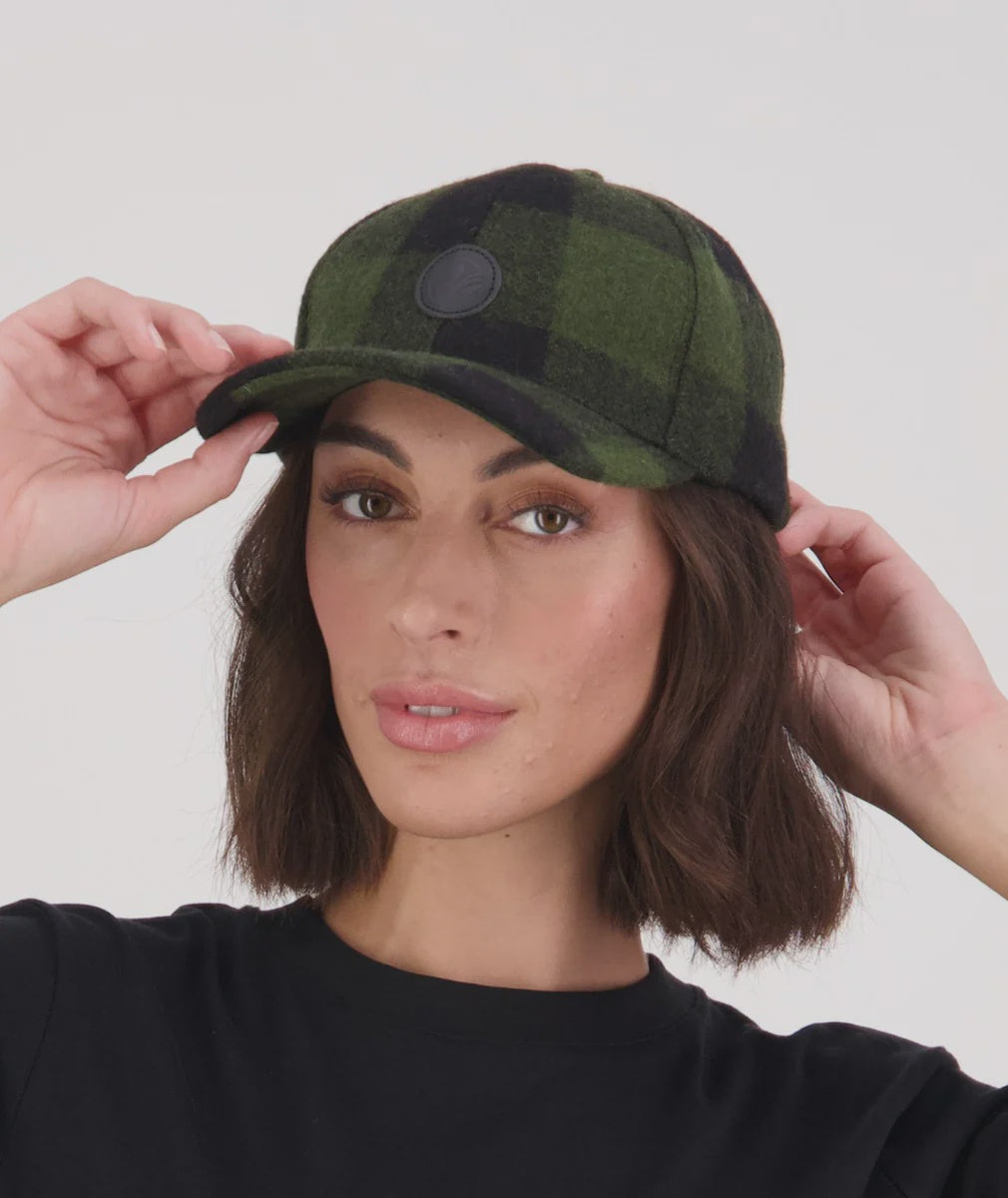 Swanni Wool Check Baseball Cap