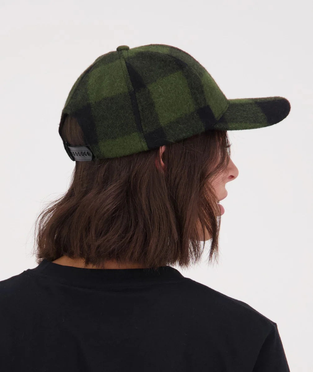 Swanni Wool Check Baseball Cap